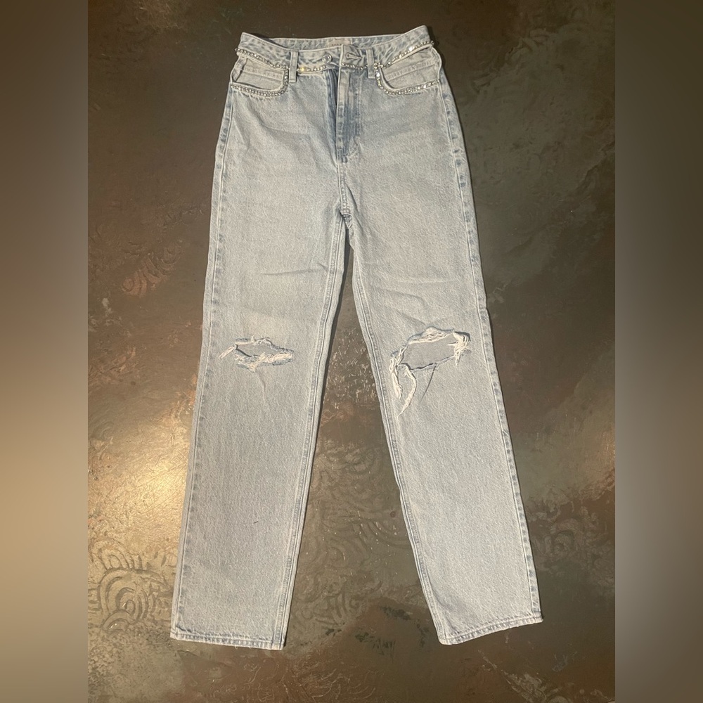 PacSun Light Blue Denim Jeans Cut out Hips